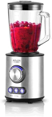 Adler AD 4078 Standmixer Edelstahl mit 1,5L Glas-Behälter