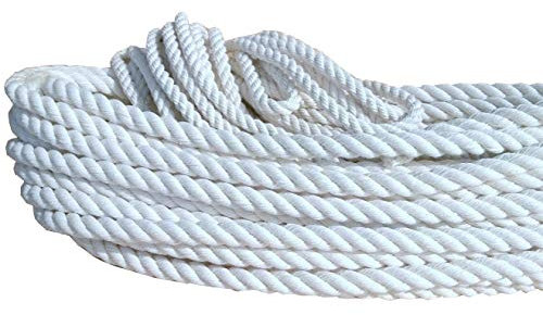 Generic 0,71 €/lfm Baumwollseil gedreht Natur 10 mm 50 M