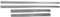Garniture Baguette de porte latérale pour VW Tiguan 2007-2016 en acier inox 4Pcs