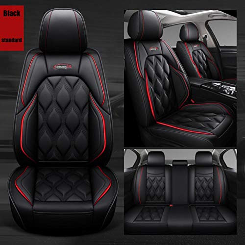 Sitzbezüge Auto Set Autositzbezüge Universal für BMW X1 E84 F48 X2 F39 X3 E83 F25 X3 G01 F97 X4 F26 G02 X5 X6 X7 Autozubehör-Schwarzer Standard