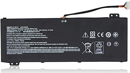 ASKC AP18E7M Laptop Battery for Acer Nitro 5 AN517-51 AN515-54 AN515-55 AN515-43 Nitro 7 AN715-51 Aspire 7 A715-74G Predator Helios 300 PH315-52 PH317-53 AP18E8M 15.4V 58.75Wh
