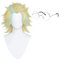 GZIRUE Goldene Blaue Kurze Perücke Haar für Rindou Rindo Haitani Wig Cosplay Anime Kostüm mit Brille Perücke Kappe Wig Cap Glasses