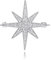 Broche étoile en strass pour femmes, filles, hommes, tendance, délicate en cristal CZ argenté, pour robe, costume, bouquet, bijoux, Noël, hiver, vacances, mariage, décoration de mariage, cadeau