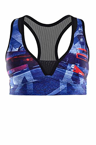 WINSHAPE Damen Damen Fitness Freizeit Functional Mesh Push-up BH mit Integrierten Einlagen Pusb103, London Push-Up-BH