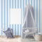 TADESSI WTD M1-No.771 Papier peint non-tissé pour chambre d'enfant Motif rayures Bleu/blanc
