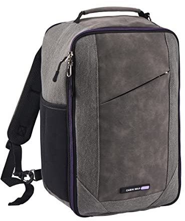 Cabin Max Zaino Viaggio, Zaino Ryanair 40x20x25, Zaini, Zaino Bagaglio a Mano 40x20x25 Ryanair, Zaino Aereo Ideale borsa per Voli Low Cost Easyjet, Wizz Air (Manhattan 20L Travel Bag)