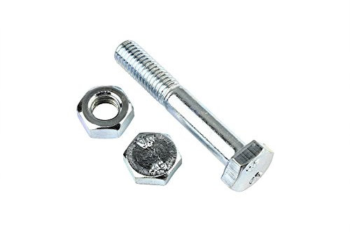 10 Stk Sechskantschraube & Mutter DIN 601 M12 x 180 -Stahl verzinkt-