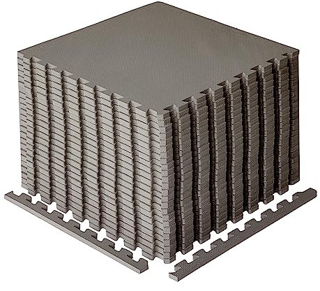 BIGGAMATS Gym Flooring Mat, EVA Foam Exercise Mats, Interlocking Non-Slip Sport Mats, Home Workout, Kids Playmat, Pet Mats and Protective Swimming Pool, Hot Tub Outdoor Underlay Matting 50cm x 50cm