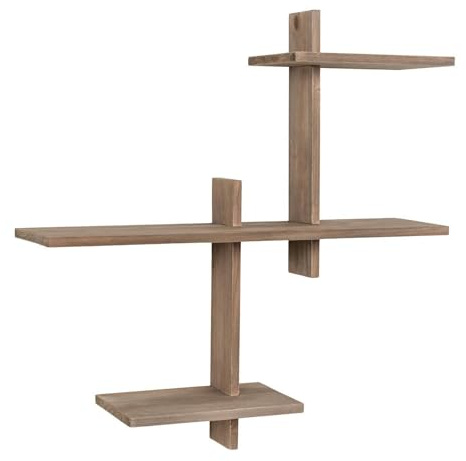 House Nordic Kiefernholzwandregal 53 x 15 x 56 cm