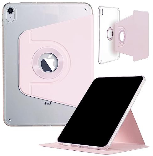 DMaos - Funda para iPad Mini-7 6 (8.3 pulgadas) 2024 2021, funda inteligente magnética desmontable, rotación de 360°, soporte plegable, color rosa