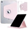 DMaos - Funda para iPad Mini-7 6 (8.3 pulgadas) 2024 2021, funda inteligente magnética desmontable, rotación de 360°, soporte plegable, color rosa