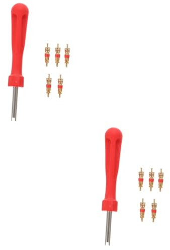 SHERCHPRY 2St reifenventil adapter Reifenventiladapter Auto-Werkzeugsatz Werkzeugsätze für Fahrräder PKW LKW Motorradreifen Reifenkern Werkzeug zur Reifenreparatur einzelner Kopf Suite Fixer