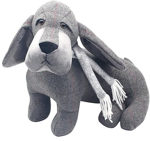 Lesser & Pavey British Designed Door Stoppers | Door Stop Device Suitable for All Door Types Including Indoor & Outdoor | Door Stops Designed for Modern Homes & Offices - Dachshund with Scarf