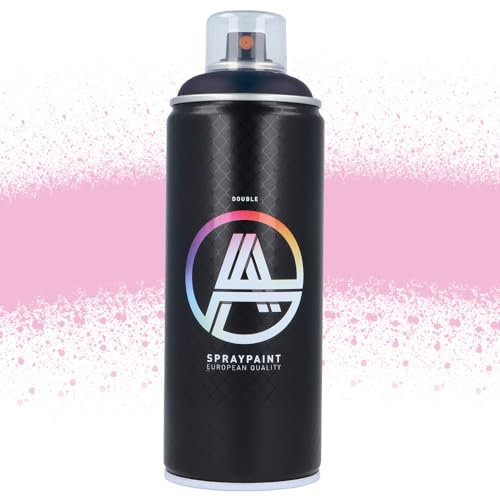 Double A Spraypaint Sprühdose 400ml Sprühfarbe Acryllack Sprühlack matt hochdeckend DIY Kunststoff Metall Möbel Deko (DA-312 Light Piggy Pink)
