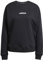 adidas Mujer Essentials Linear French Terry Sweatshirt, Black/White, S