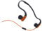 LQZO Bone Conduction Headphones, Wired Stereo Open-Ear Sport Headphone, with 3.5mm Audio Jack,with Noise Reduction Microphone for Running, Sports, Fitness,Orange