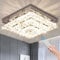 Cainjiazh Kristallen kroonluchters Kristallen LED Plafondlamp 11.8 “Square Flush Mount Moderne kroonluchter plafondverlichting armaturen voor slaapkamer eetkamer hal Dimbaar met afstandsbediening