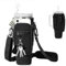 Water Bottle Carrier Bag, Water Bottle Holder with Clouds Straw Cover for 40oz Stanley Cup, Water Bottle Pouch with Adjustable Shoulder Strap & Phone Pocket for Travel Walking Hiking Gym (Black)