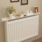 15 23 31 39 47 55 70 78 Inch Radiator Heater Top Cover, Vented Dust Radiator Cover Shelf White Decorative Brackets for Home Steam Radiator/ Cast Iron Radiators Over, Home Office Bathroom(L 60cm(23 3/5