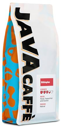 Java Caffè 100% Arabica Ethiopian Coffee Beans 1Kg Bag | Hand Roasted Speciality Coffee In A Resealable Bag