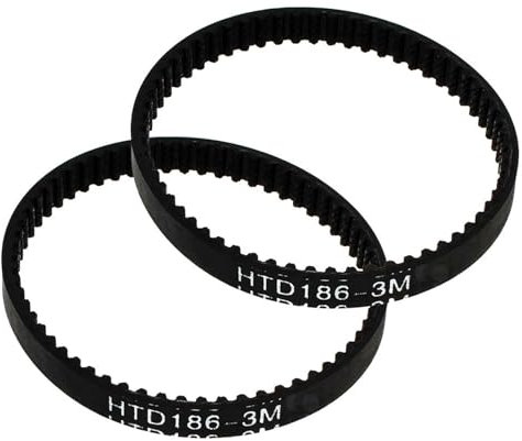 Pizgear 2PCS Zahnriemenantrieb HTD1863M, for Karcher, for FC3 FC5 Hartbodenreiniger X.605500 Riemenersatzteile for Karcher FC3 Riemensatz für Staubsauger