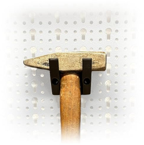 Naturalspring Werkzeug-Wandhalter für Küpper Lochwand Eurolochung Lochwand Zubehör Systemhalter Werkstattorganisation (Hammer)