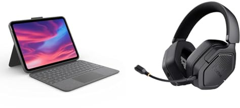 Logitech Combo Touch Case & Trust GXT 1493 Ravox Gaming Headset