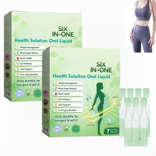 SIX-in-ONE Solution Oral Liquid - 2025 New Oral Solution, Natural Supplement Drops for Women and Men, Promote Intestinal Digestion, Firming Skin and Body Shaping Care (2)
