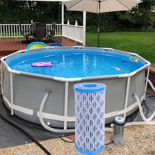 ReachMall Lot de 5 cartouches filtrantes réutilisables de type A/C pour piscine hors sol