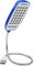 Fdit Mini luz LED USB, 28 LED, luz de lectura portátil, cuello de cisne flexible, lámpara de lectura USB para computadora con interruptor (azul)