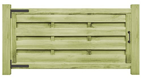 vidaXL 2x Kiefer Imprägniert Gartentor 150x75cm Holztor Zauntor Pforte Tor Tür
