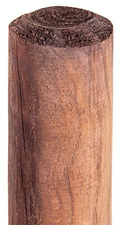 Palissade en Bois HaGa 8cmØ x 75cm de Hauteur - 1 pièce pour clôture de Jardin & Bordure de Parterre - Résistant aux intempéries et Stable