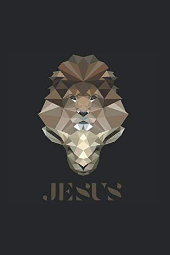 Jesus: 6x9 Zoll - circa A5 Notizbuch LINIERT | 120 Seiten | Jesus Lamm Gottes und Löwe von Juda | Theologiestudium | Christentum Notizbuch | Christen Notizbuch | Bibelstunde | Geschenkidee