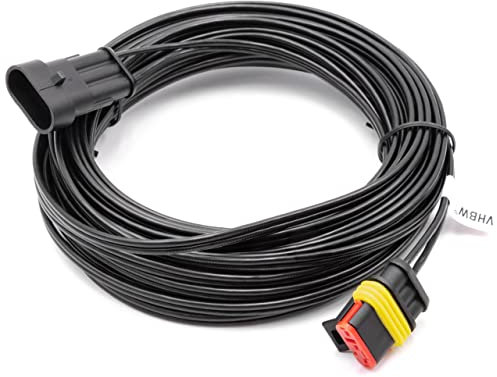 vhbw Niederspannungskabel Transformator Kabel kompatibel mit Husqvarna Automower 435X AWD, 440, 450X, 520, 535 AWD, 550 Mähroboter, Rasenmäher, 10m