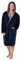 CityComfort Vestaglia Uomo Invernale, Vestaglia da Notte in Pile Morbida e Calda (Blu Navy, M)