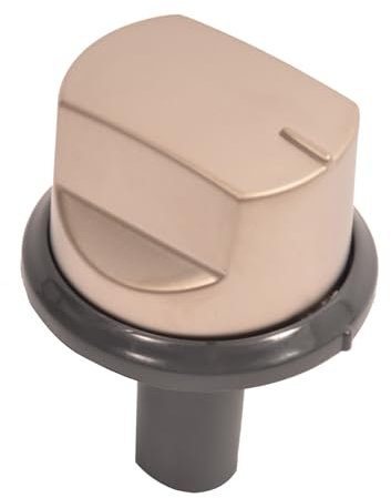 sparefixd Control Knob Silver Chrome Black for Indesit Built in Double Oven