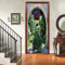 A.Monamour Türtapete Selbstklebend Türfolie Türposter 3D Blick Auf Den Italienischen Innenhof Durch Einen Steinbogen Vinyl Folie Türdeko Tapete Wandbild Türaufkleber Türtattoo 90 x 200 cm