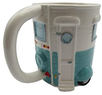 Novelty Caravan Shaped Mug (Ceramic Coffee Cup Collectable Tea Large Unusual Unique Gift Vintage)