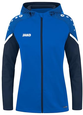 JAKO Damen Kapuzenjacke Performance, Royal/Marine, 38
