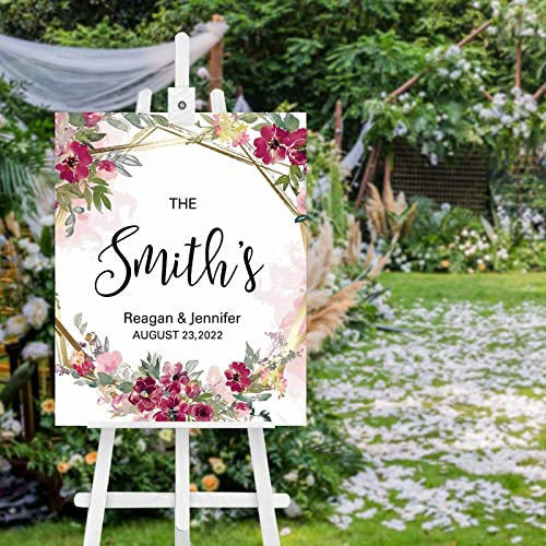 Willkommensschild aus Holz, Nachname, Hochzeit, Willkommensschild, Hochzeit, Eingang, Willkommen bei unserer Hochzeit, Hochzeit und Empfang, Dekoration, personalisierbar, Probe, Dinner-Party,