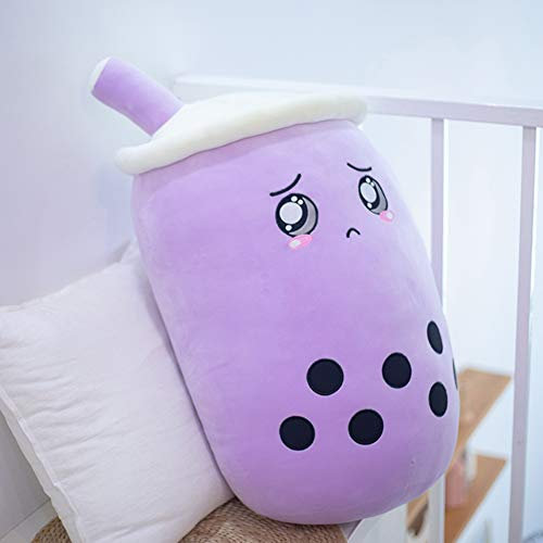 Uposao Bubble Tea Plush Toy Cuddly Toy, Cartoon Plush Dolls Funny Cushion Milk Tea Soft Doll Tea Cup Cushion Children's Toy Birthday Gift for Children Girls, 24cm