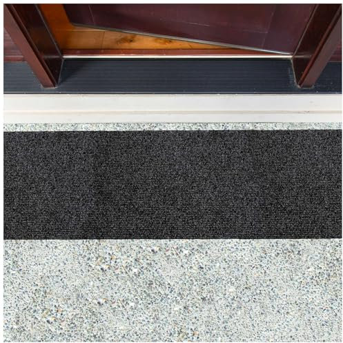 Fußmatte Schmutzfangmatte Türmatte Outdoor Fußabstreifer Türvorleger rutschfest Fussmatte Sauberlaufmatte Eingangsmatte Innen Außen Jumbo Anthrazit 40x120cm