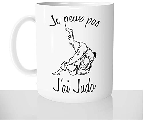 Mug-Cadeau Je Peux Pas J'ai Judo - Tasse Café Idée Cadeau Original Homme Sport Combat Ceinture Noire Noël Anniversaire