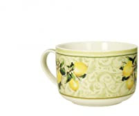 BRANDANI TAZZA COLAZIONE DECORO LIMONI