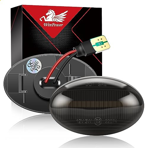 WinPower Seiten Blinker Leuchten Seitenmarkierungsleuchten Kompatibel mit Fiesta Mondeo Transit Tourneo, usw., 2 Stück