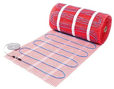 Kit di Riscaldamento a Pavimento Elettrico Raccordo 100W/M2 230-V Kit Tappetino per Cavo Elettrico per Riscaldamento a Pavimento per Riscaldamento Domestico (Color : 230V 5M2, Widt