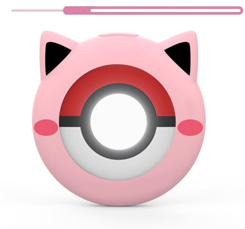 Doohoeek Silikon Grip Case für Poke GO Plus + 2023, Schutzhülle stoßfest für Poke Go Plus+ Cover Case,Rosa