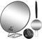 JADAZROR Miroir grossissant 30X avec 3 ventouses et Support réglable à 360°, Miroir de Maquillage de 15 cm avec grossissement 30X, Miroir loupe de Voyage Compact à Main avec Pince à épiler