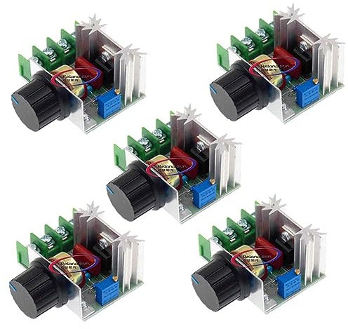 5PCS 25A PWM AC Motor Speed Control Controller 2000W Variable Voltage Regulator 50-220V