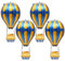 jojofuny 4 Stück Heißluftballon Deko Helium Geburtstag Luftballons Partyballons Folienballon Kinderparty Ballon Hängender Ballon Karneval Ballon Tischdeko Partybedarf Aluminiumfolie Aufblasbar